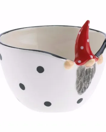Juleskål Med Lille Nisse 16 Cm