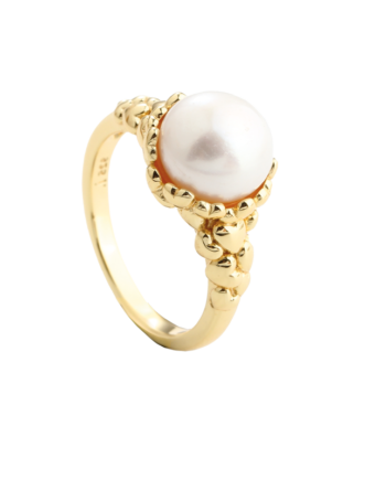 Karla Pearl Ring 52   Golden
