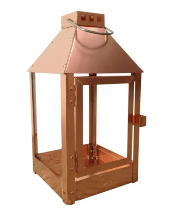Kobber Lanterne   Fantastisk Kvalitet    Størrelser  Udendørs Lanterne   Kobber Fra 1299 Kr    Størrelse 12     12     25 Cm