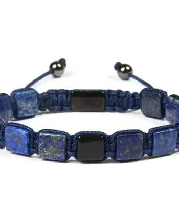 Lapis Blue Lux Armbånd Macrame Armbånd