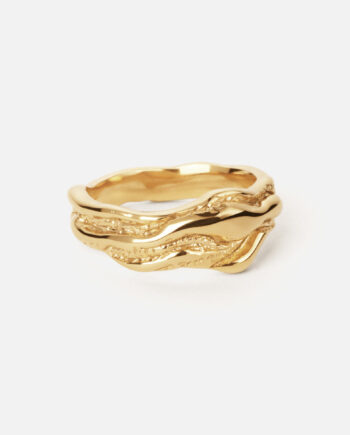 Lava Ring 18k Guldbelagt