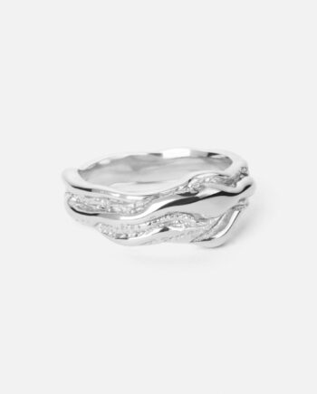 Lava Ring Sølvfarvet