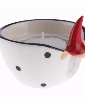 Lille Julestage Med Nisse Til Stearinlys