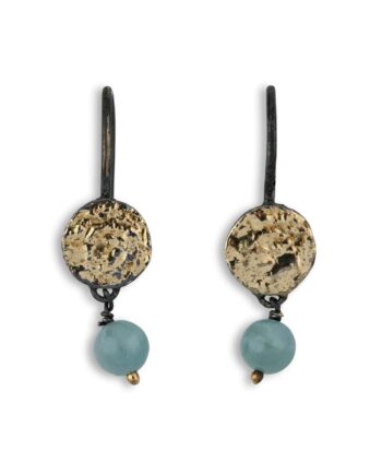 Mani Coin Aquamarine ørehængere
