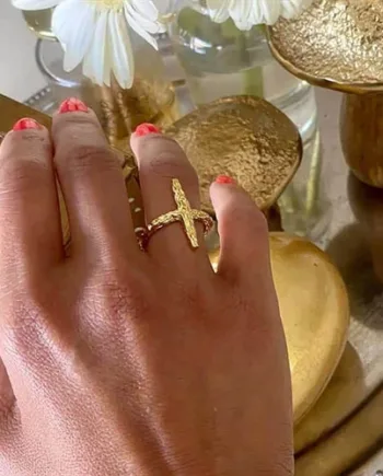 Metis Ring Guldbelagt Sterling