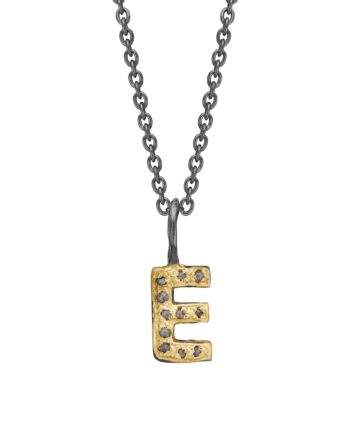 Nordic Golden Pavé Bogstav Vedhæng