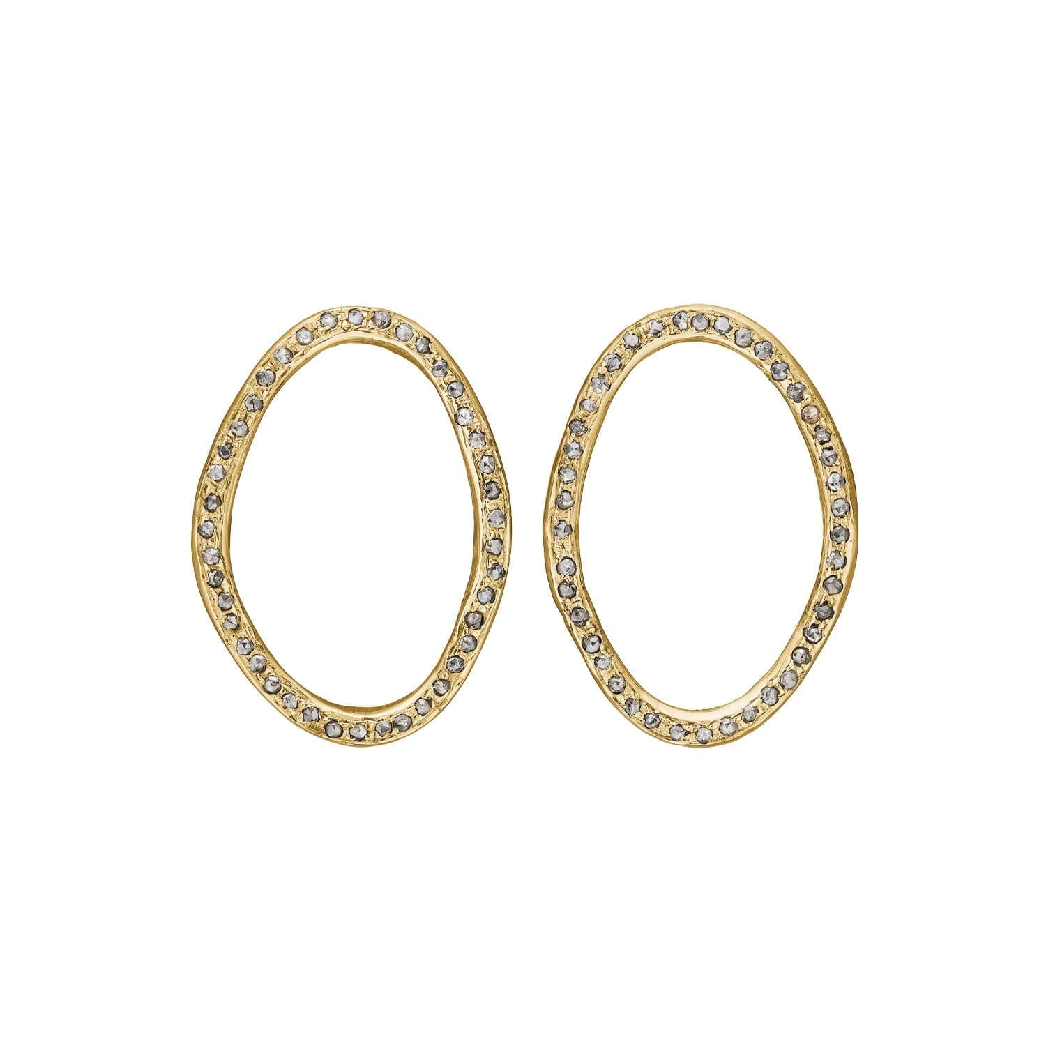 Onassis Oval Gold Pavé  32mm