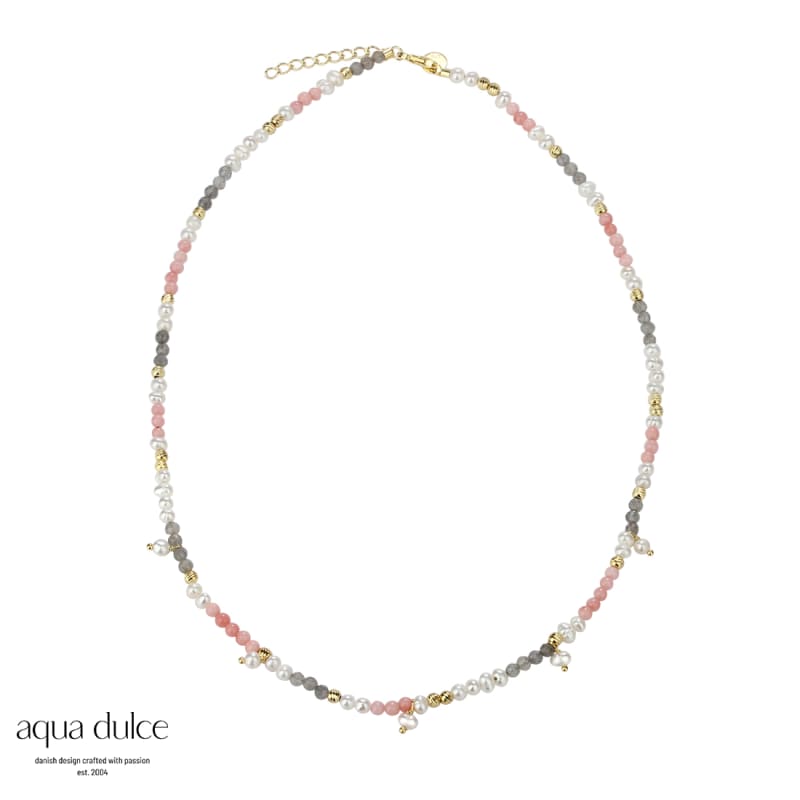 Opal Love Necklace   Golden