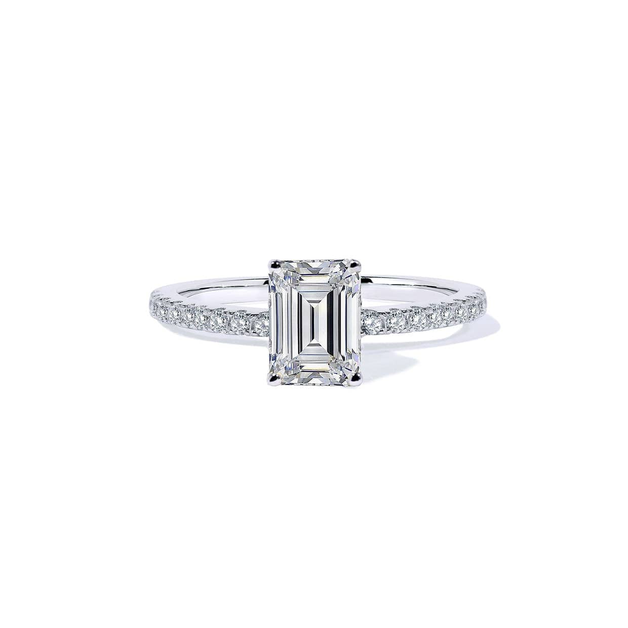 Oxford Hvid Radiant Solitaire Ring