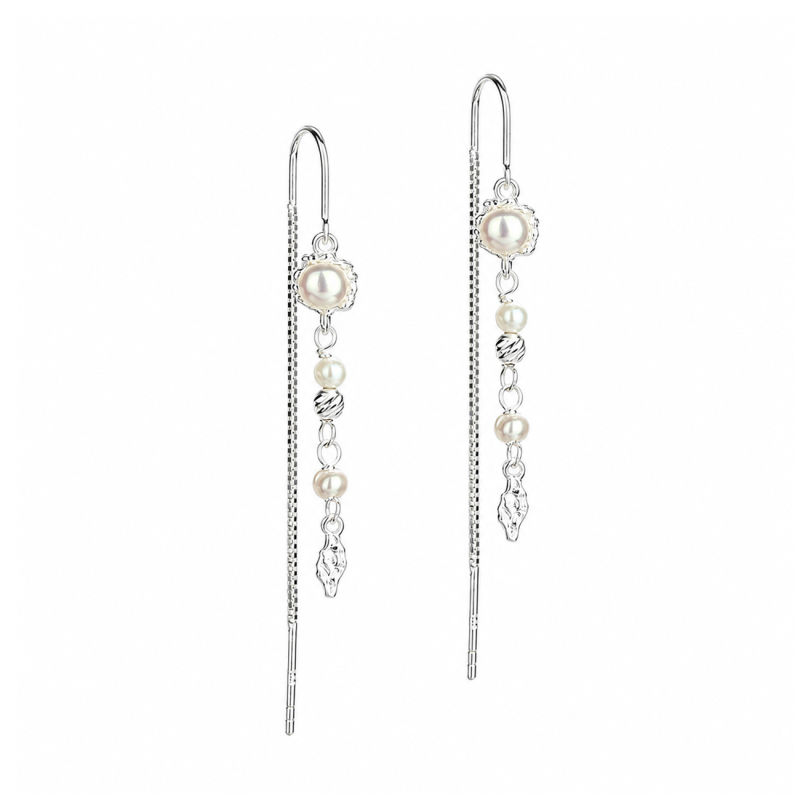Pearl Mila Thread   Silver