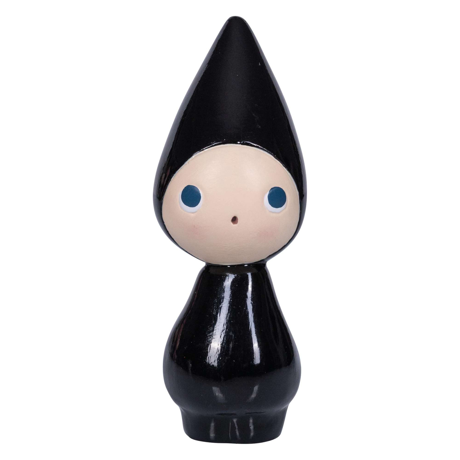 Peggy Fin Figur Med Store øjne  11 Cm Sort  Grå Eller Hvid Figur Peggy Nysgerrrig