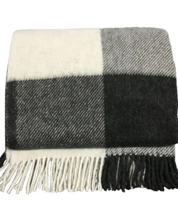 Plaid Ternet Lækker Blød Kvalitet Med Uld Og Alpaca