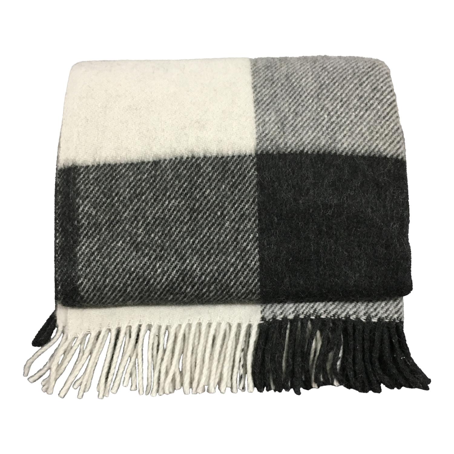 Plaid Ternet Lækker Blød Kvalitet Med Uld Og Alpaca