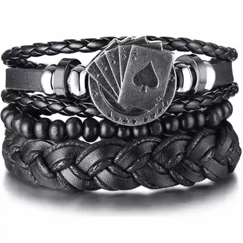 Poker Black Armbånd Et