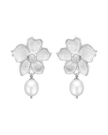 Poppy Perle Silver ørestikkere