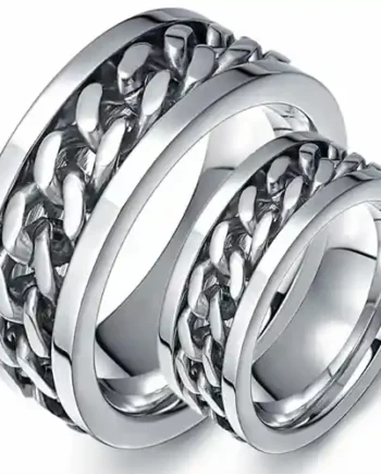 Chain  Rustfrit Stål Ring