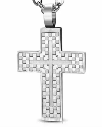 Cross Steel  Halssmykke