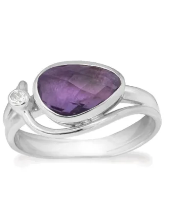 Rabinovich Ametyst Ring Sølv Breezy Størrelse 51