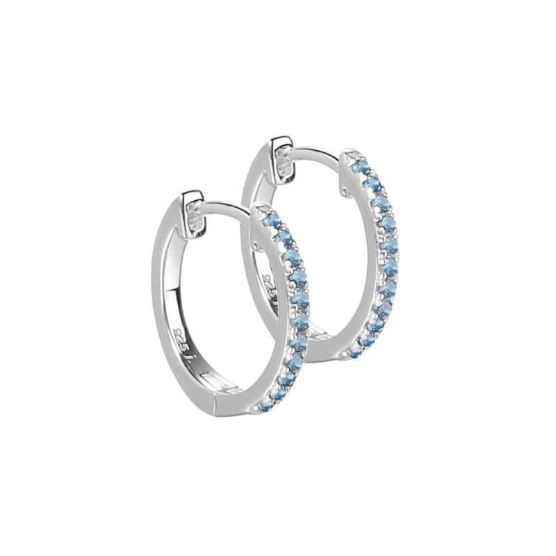 Ranva Sky Medium Hoop   Silver