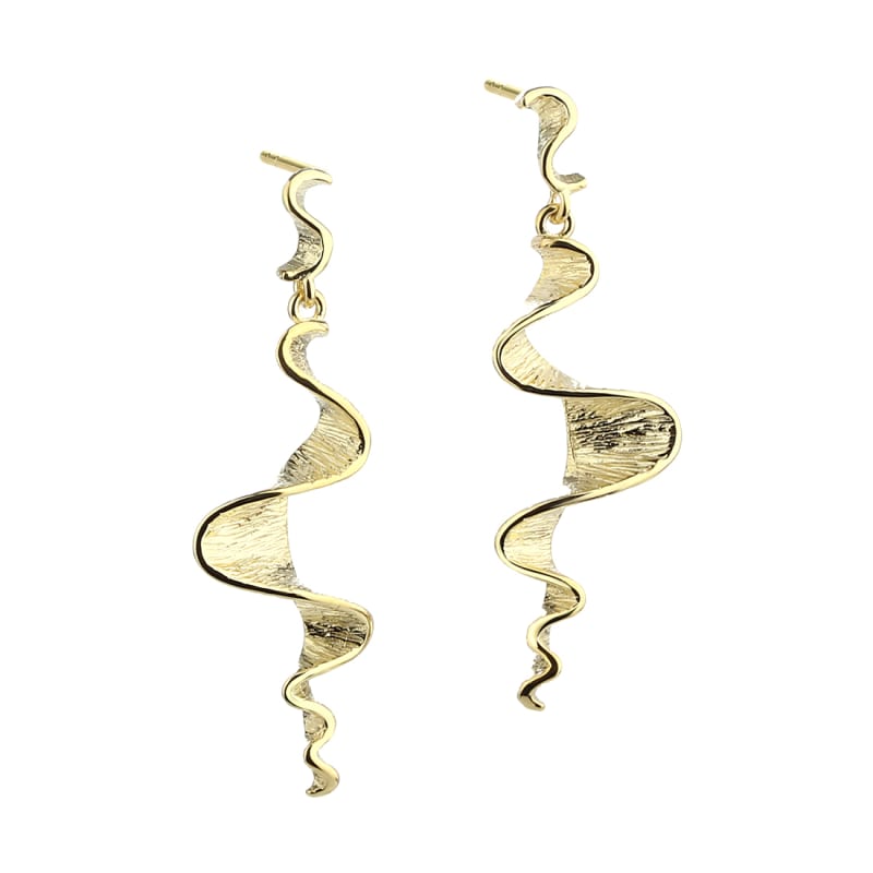 Rhumba Long Earring   Golden