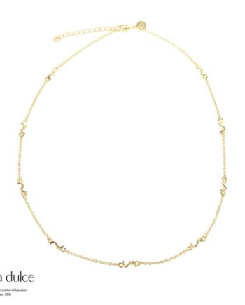 Rhumba Simple Necklace   Golden