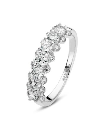 Ring Fior 14 Kt  Guld El  Hvidguld   22 Ct Tw  -  Vs Lab-grown Diamanter