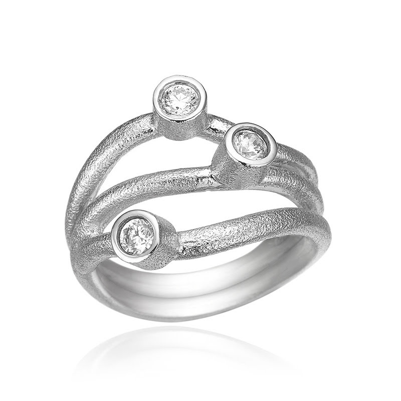 Ring   Sølv Med Zirkonia 67