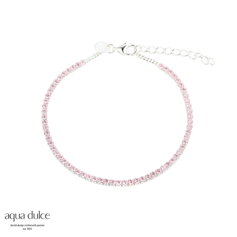 Rose Dagny Tennis Bracelet   Silver