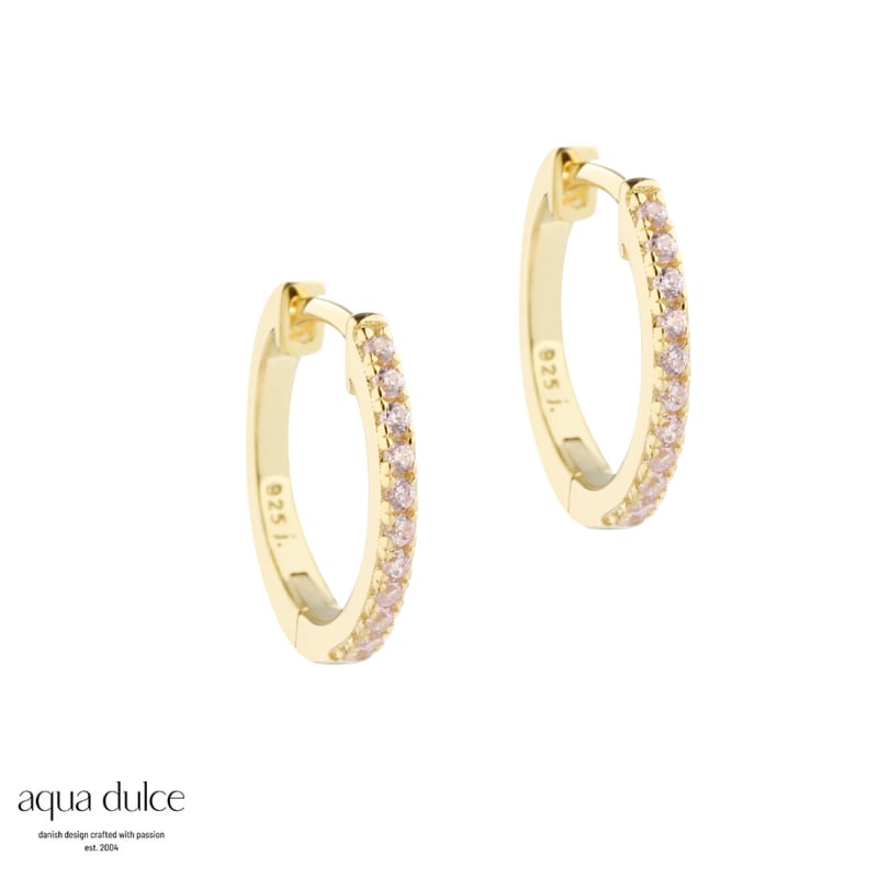 Rose Raya Medium Hoop   Golden