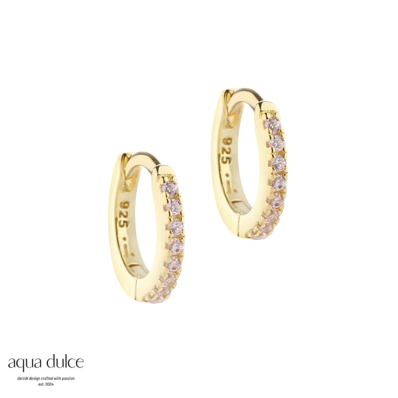 Rose Raya Small Hoop   Gold