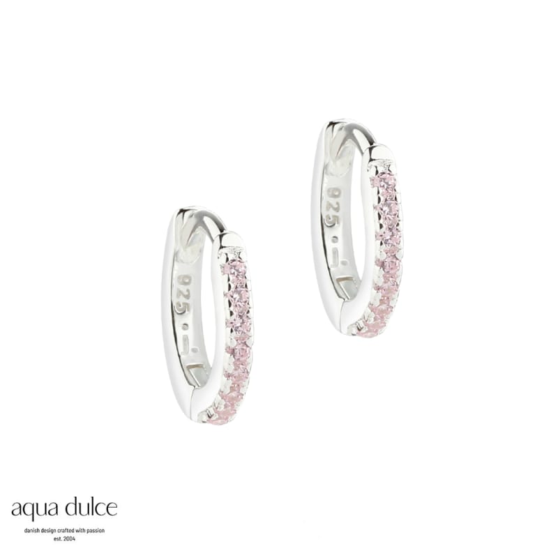 Rose Raya Small Hoop   Silver