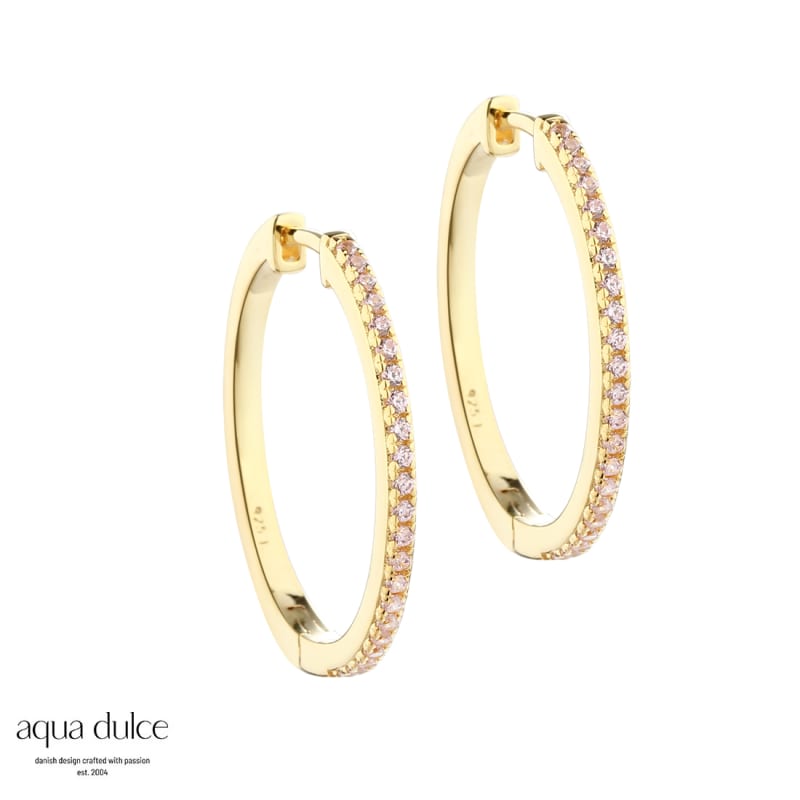Rose Raya   Large Hoop   Golden