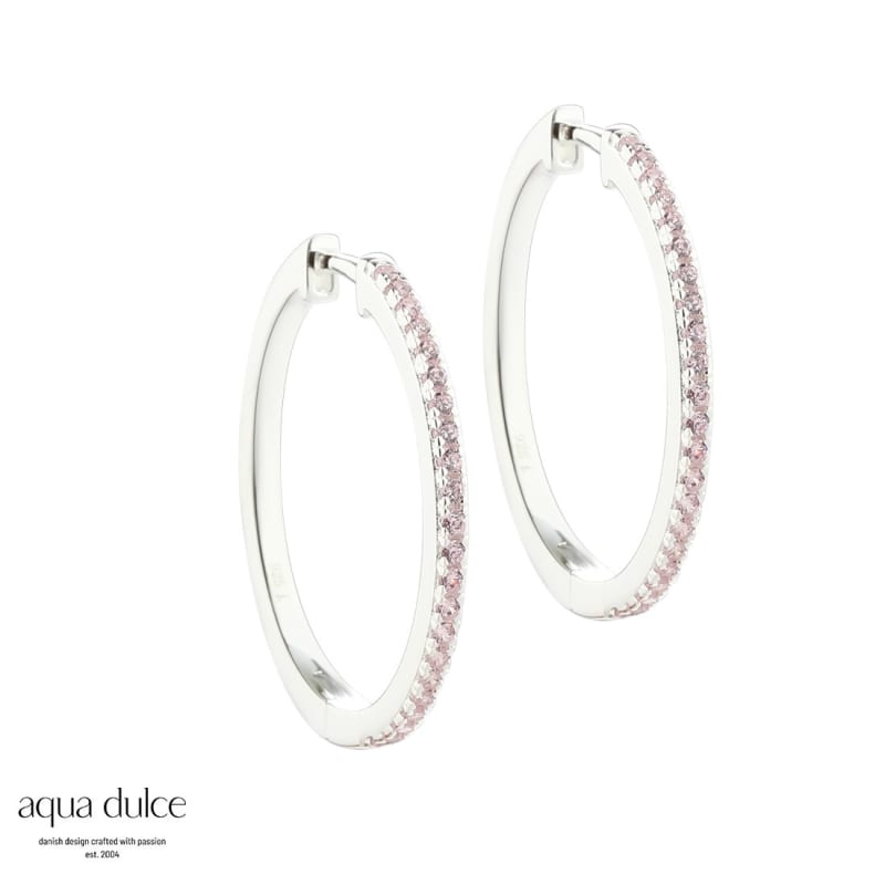 Rose Raya   Large Hoop   Silver