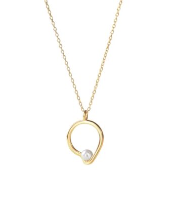 Sela Pearl Necklace   Golden