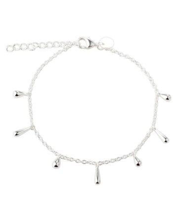 Shiny Drop Bracelet   Silver