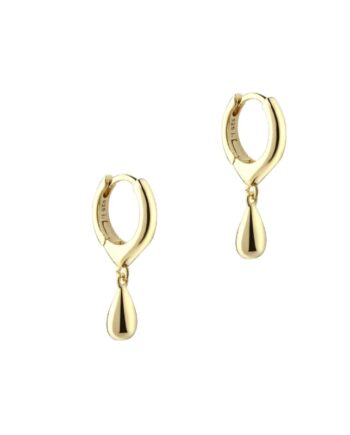 Shiny Drop Hoop   Golden
