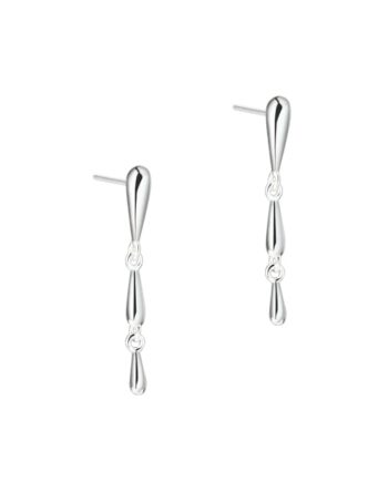 Shiny Drop Long   Silver