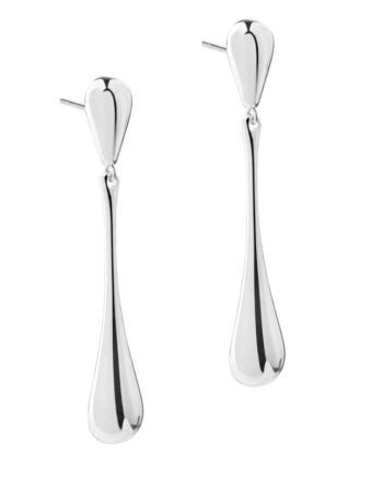 Shiny New Big Drop Earring   Silver