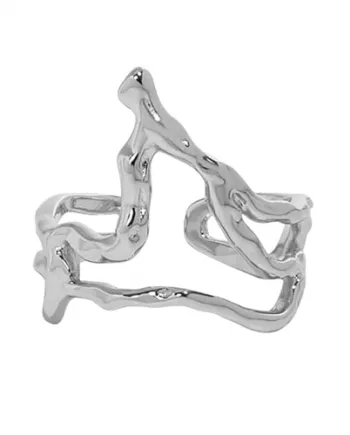 Silver Alekto Design Ring Onesize