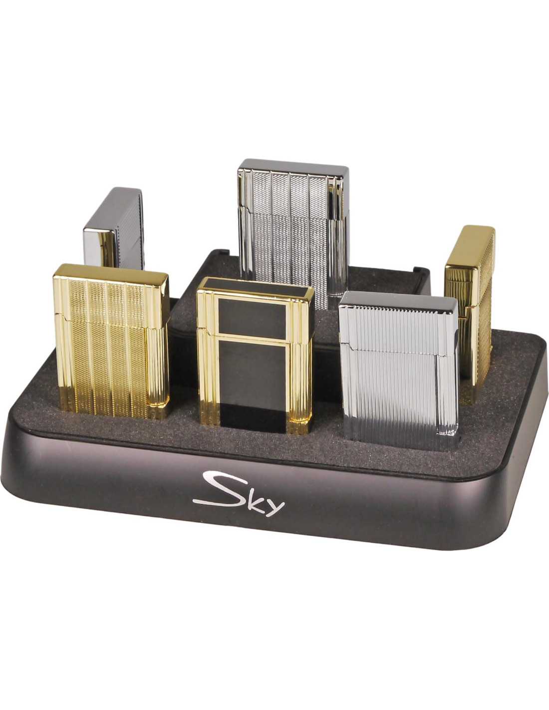 Sky Flint Lighter Kollektion Med   Kvalitets Lightere  Stander Og Gaveæsker