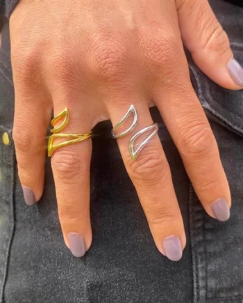 Sølv Sterling Isaura Ringen   Smooth Design