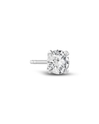 Solitaire ørering Venice Single 14 Kt  Guld El  Hvidguld   11-  50 Ct Tw  -  Vs Lab-grown Diamant