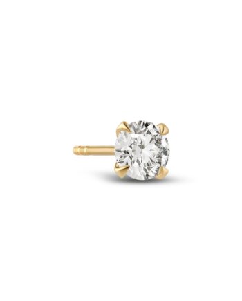 Solitaire ørering Venice Single 14 Kt  Guld El  Hvidguld   11-  50 Ct Tw  -  Vs Lab-grown Diamant