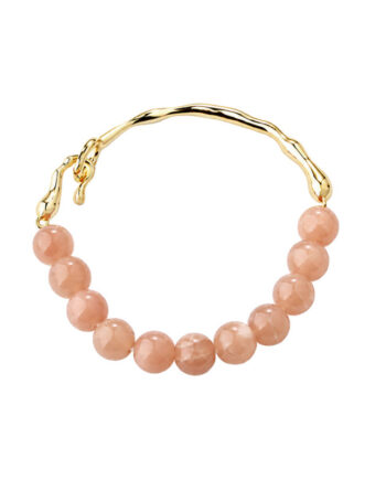 Sunella Semi Bangle   Golden