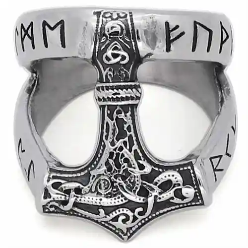 Thorshammer Ring Rustfri Stål