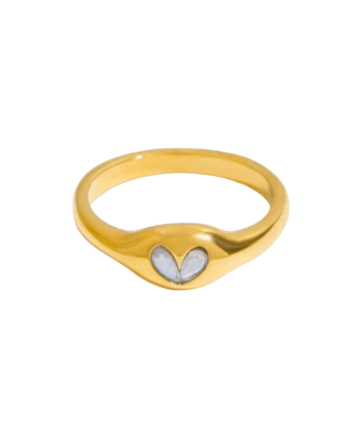 Tiny Heart Ring 57    Bay