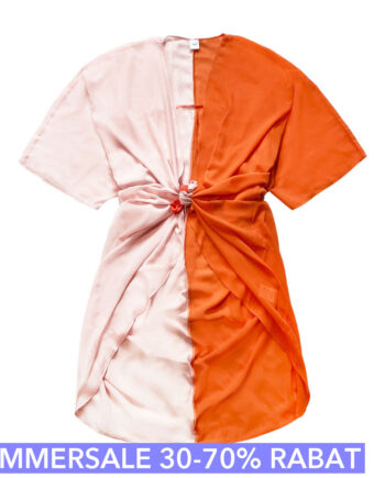 Tofarvet Kimono   Abrikos Og Pudder  Breeze One Size