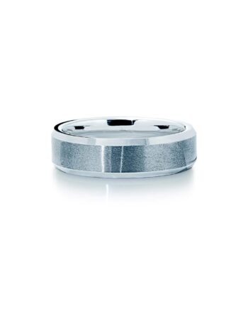 Tungsten Ring Rough Grå