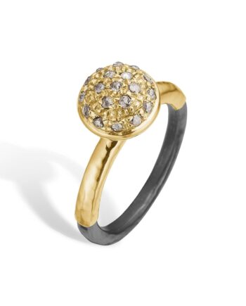 Victoria Rose Gold Pavé Ring 52