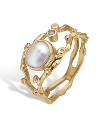 Zenith Duo White Keshi Ring 52